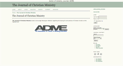 Desktop Screenshot of journalofchristianministry.org