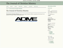 Tablet Screenshot of journalofchristianministry.org